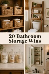 20 Modern Bathroom Organization Ideas