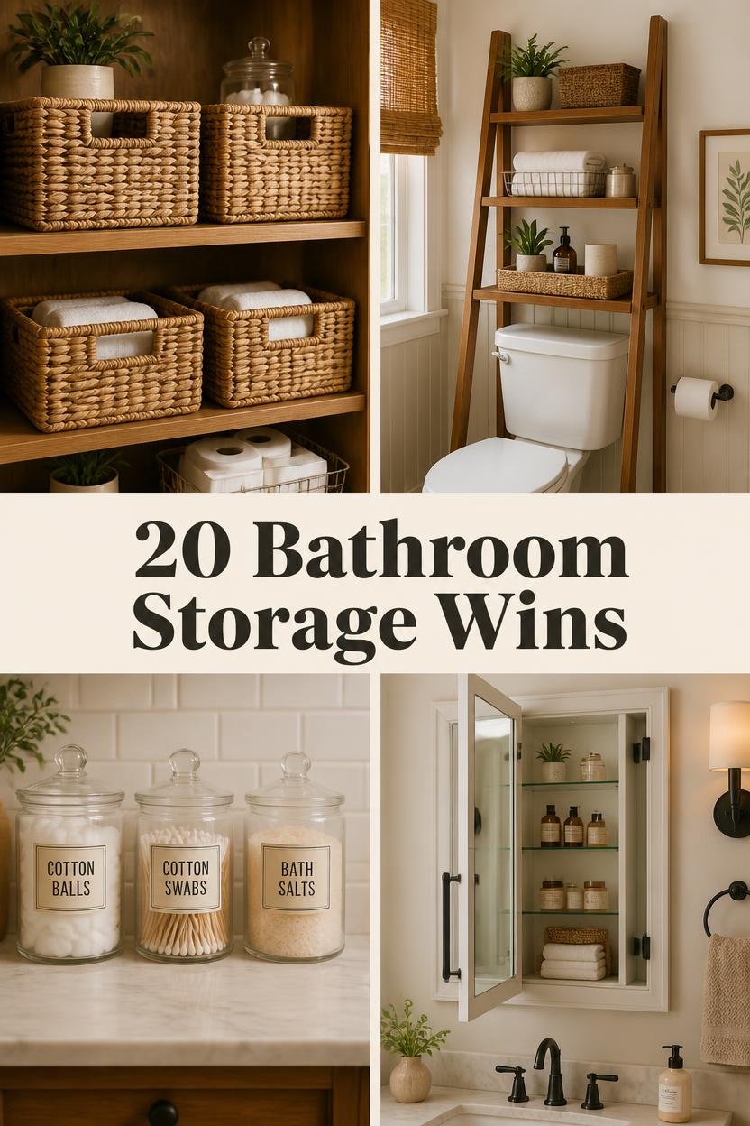 20 Modern Bathroom Organization Ideas