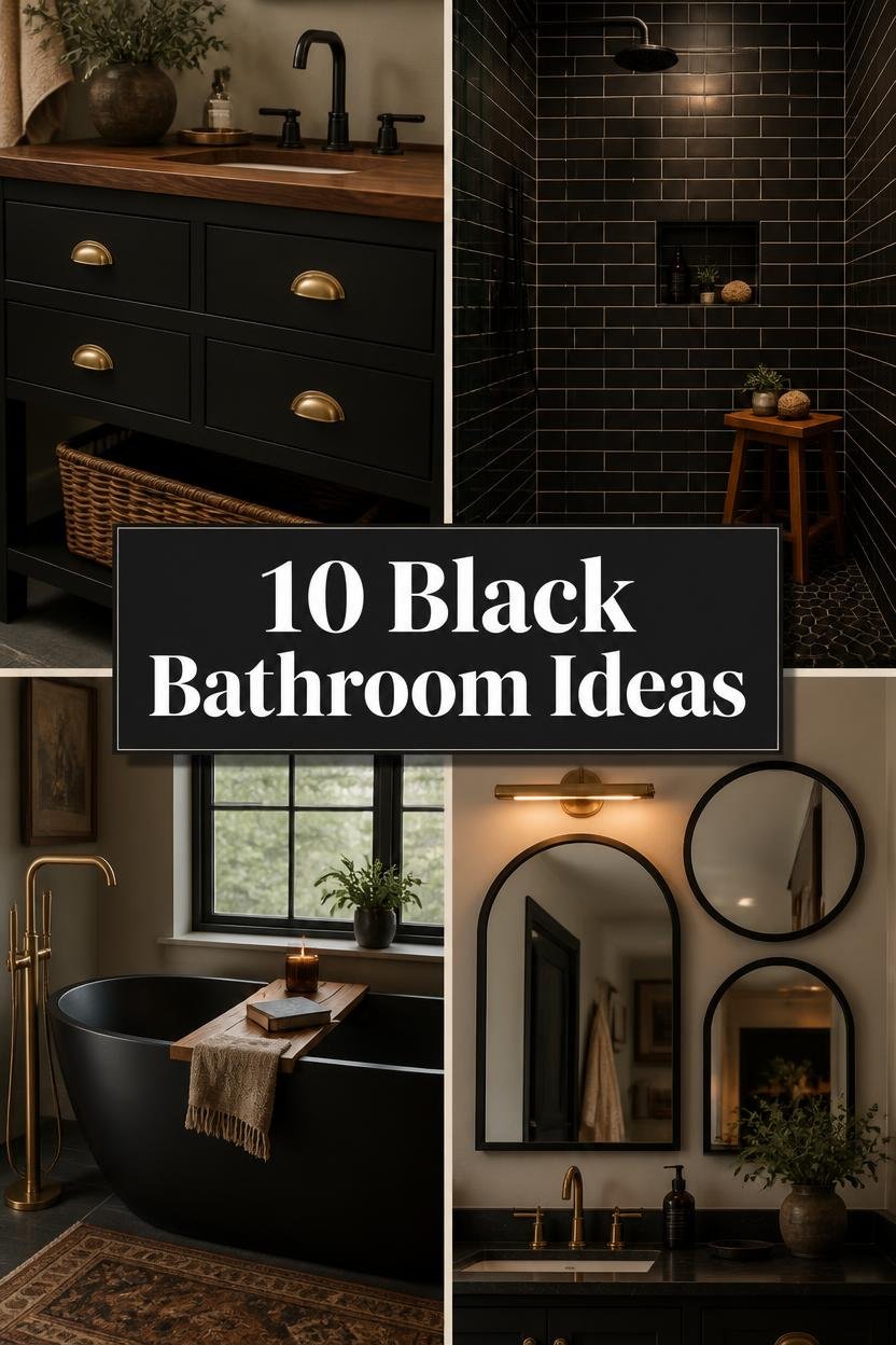 10 Cozy Black Bathroom Ideas Anyone Can Copy This Weekend