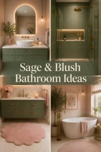 10 Sage Green and Blush Pink Bathroom Ideas