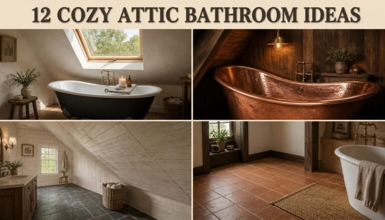 12 Cozy Attic Bathroom Ideas