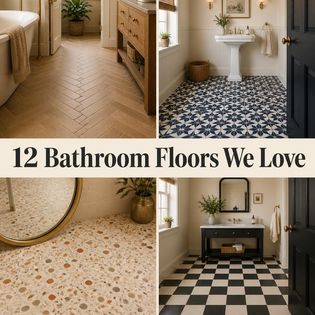 12 Modern Bathroom Flooring ideas