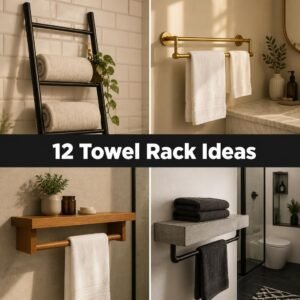 12 Modern Bathroom Towel Rack Ideas