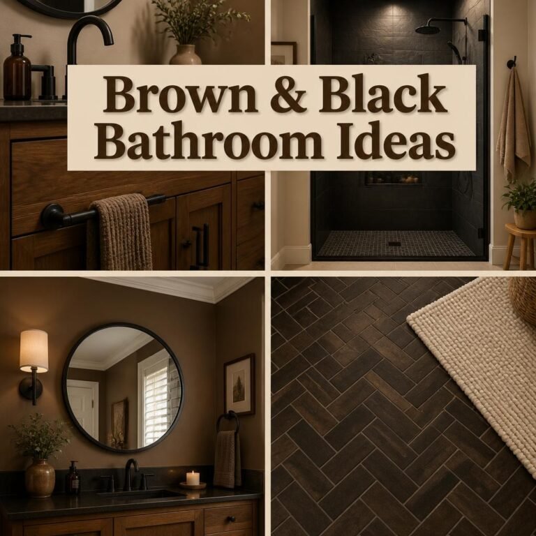 15 Brown and Black Bathroom Ideas