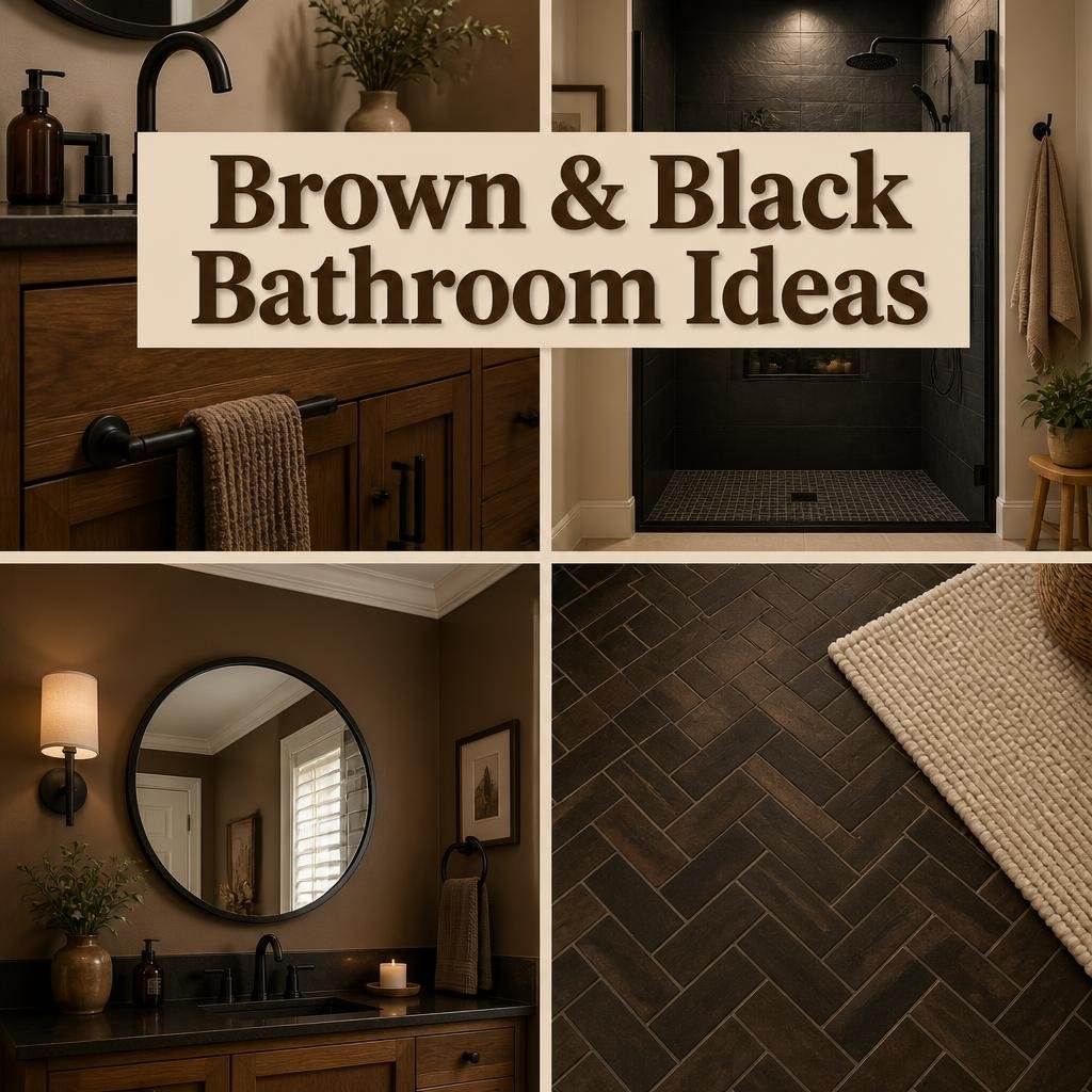 15 Brown and Black Bathroom Ideas