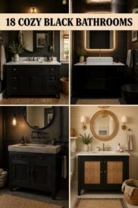 18 Cozy Black Cabinet Bathrooms Straight Out of a Magazine