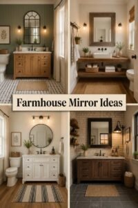 25 Budget Farmhouse Bathroom Mirror Ideas That Wow