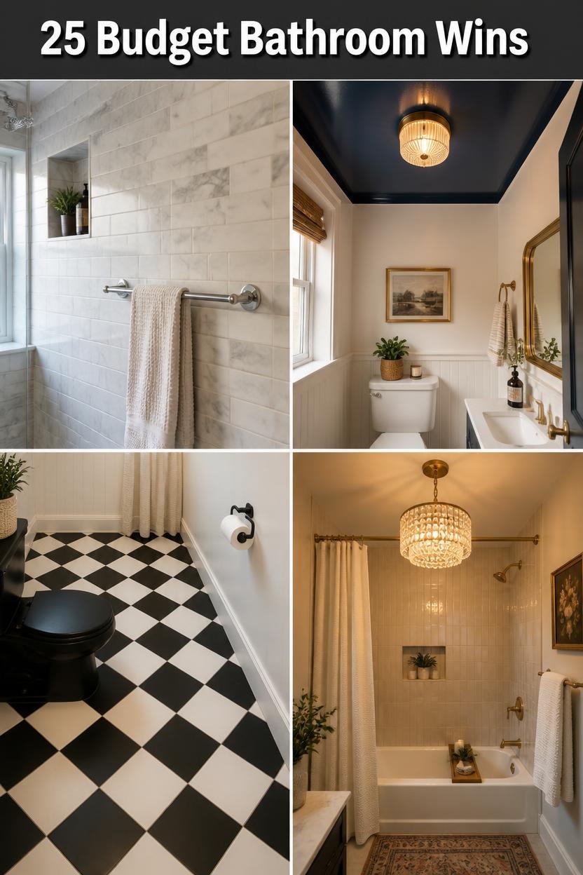 25 Budget Small Bathroom Ideas