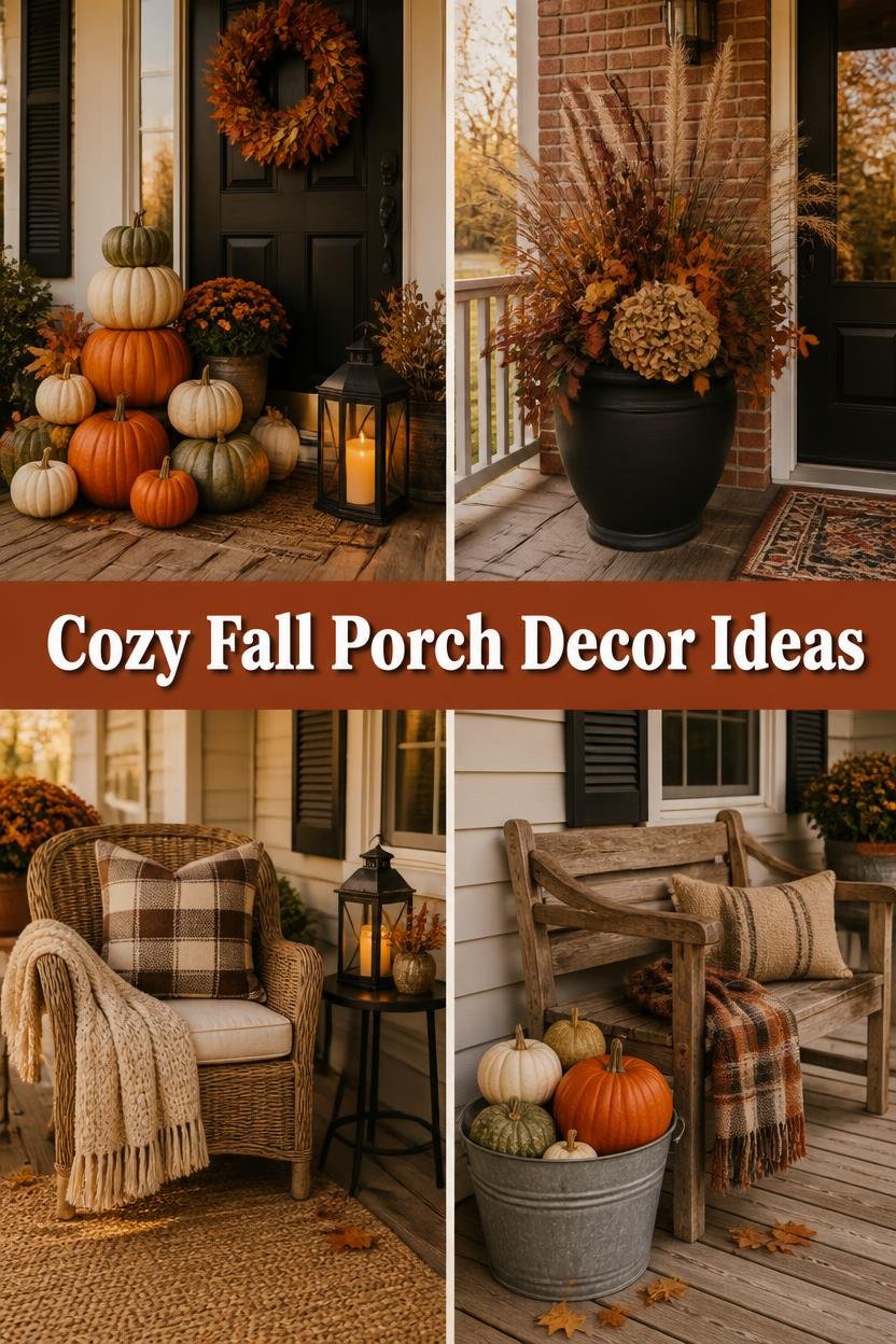 25 Cozy Fall Porch Decor Ideas