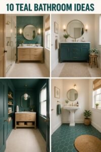 10 Modern Teal Bathroom Ideas