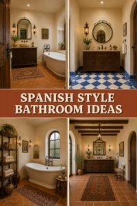 15 Elegant Spanish Style Bathroom