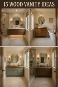 15 Elegant Wood Bathroom Vanity Ideas You Can Copy This Weekend