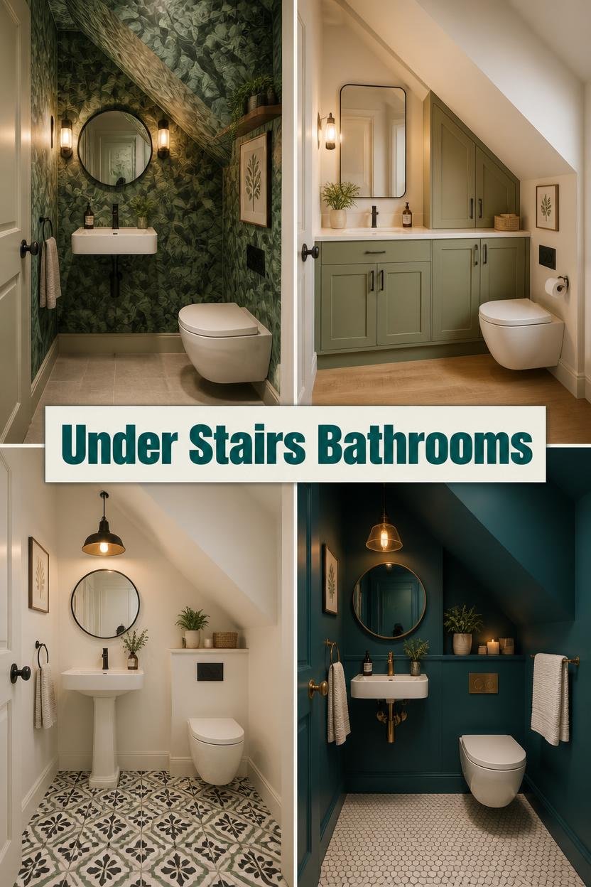 20 Clever Under Stairs Bathroom Ideas That Feel Roomy