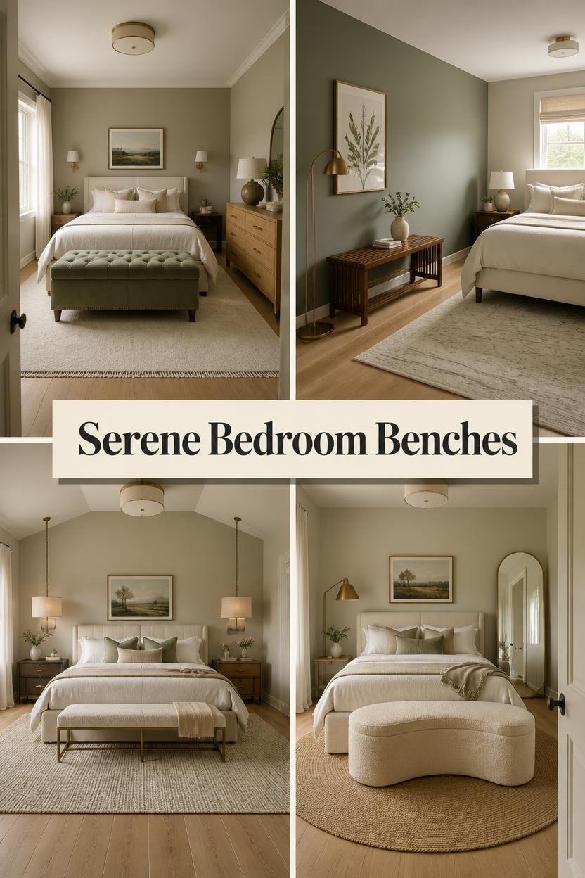 20 Serene Bedroom Bench