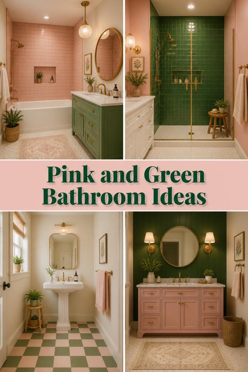 25 Budget-Friendly Pink and Green Bathroom Ideas That Look Custom