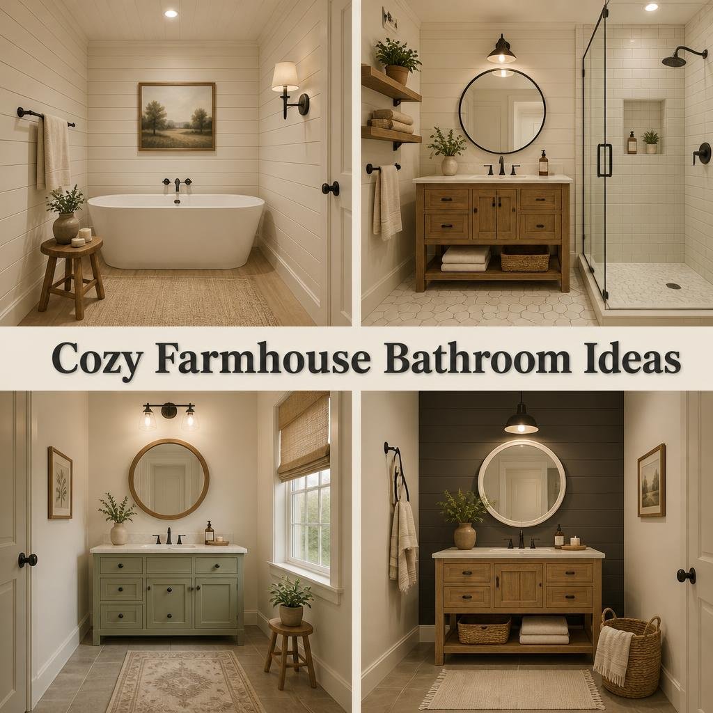 25 Cozy Modern Farmhouse Bathroom Ideas That Look Pricey