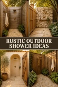 25 Elegant Rustic Outdoor Shower Ideas That Look More Expensive