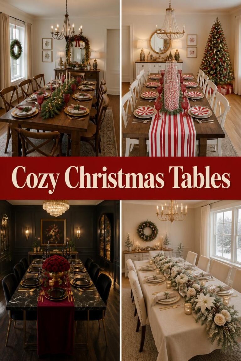 30 Cozy Christmas Table Decorations You Can Style Fast