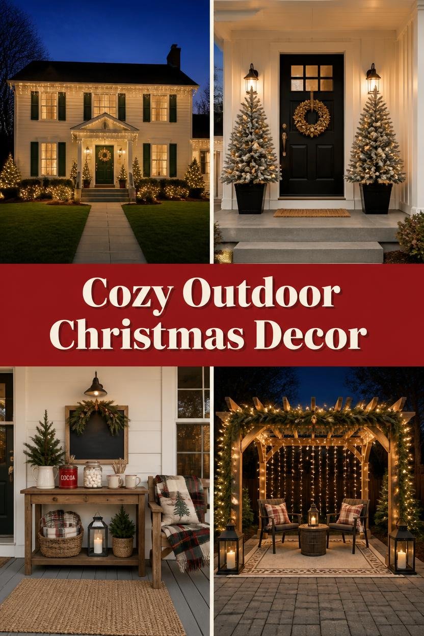 30 Outdoor Christmas Decoration Ideas for Your Yard & Porch