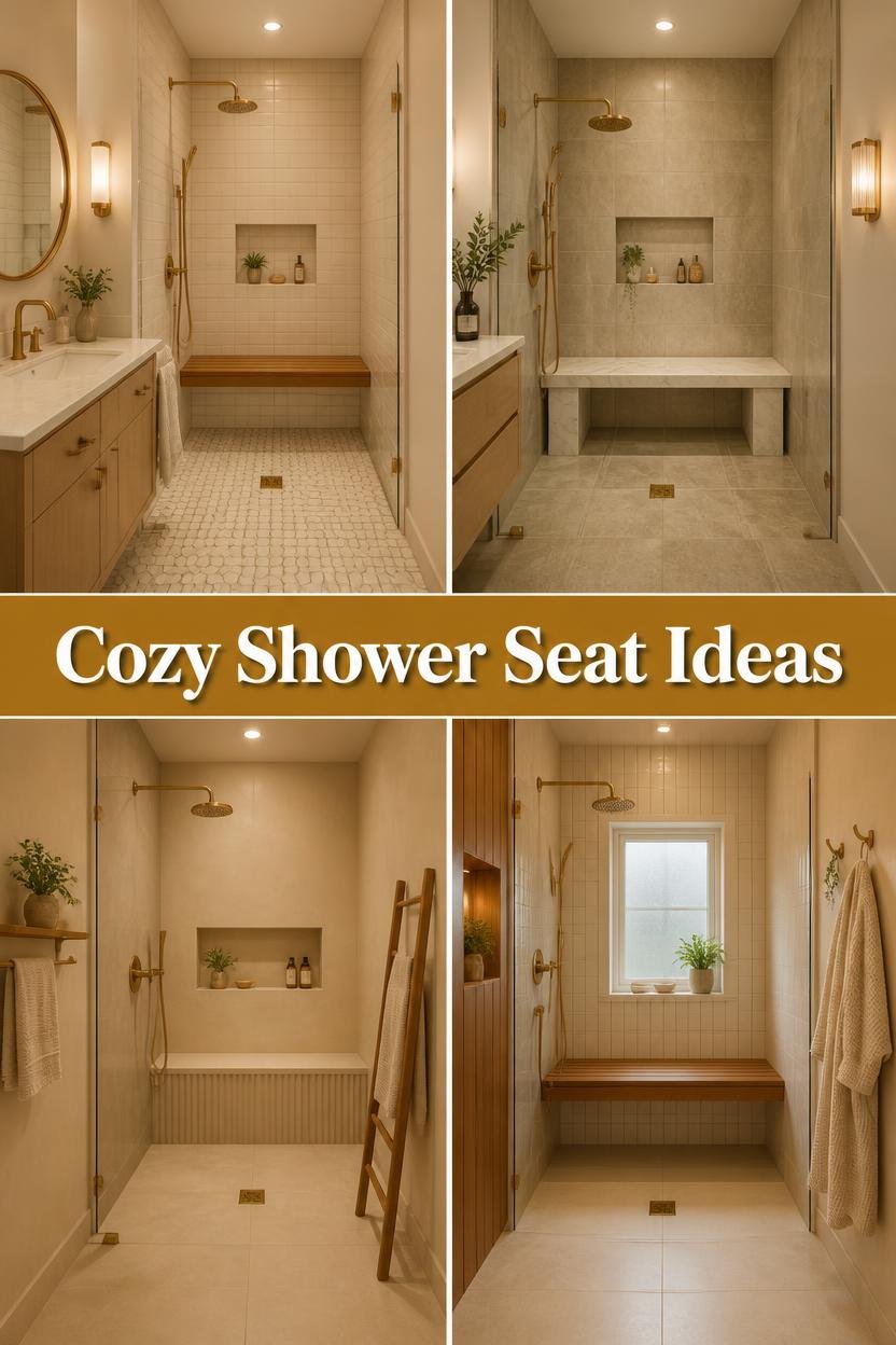 Cozy Shower Ideas With Benches to Copy This Weekend